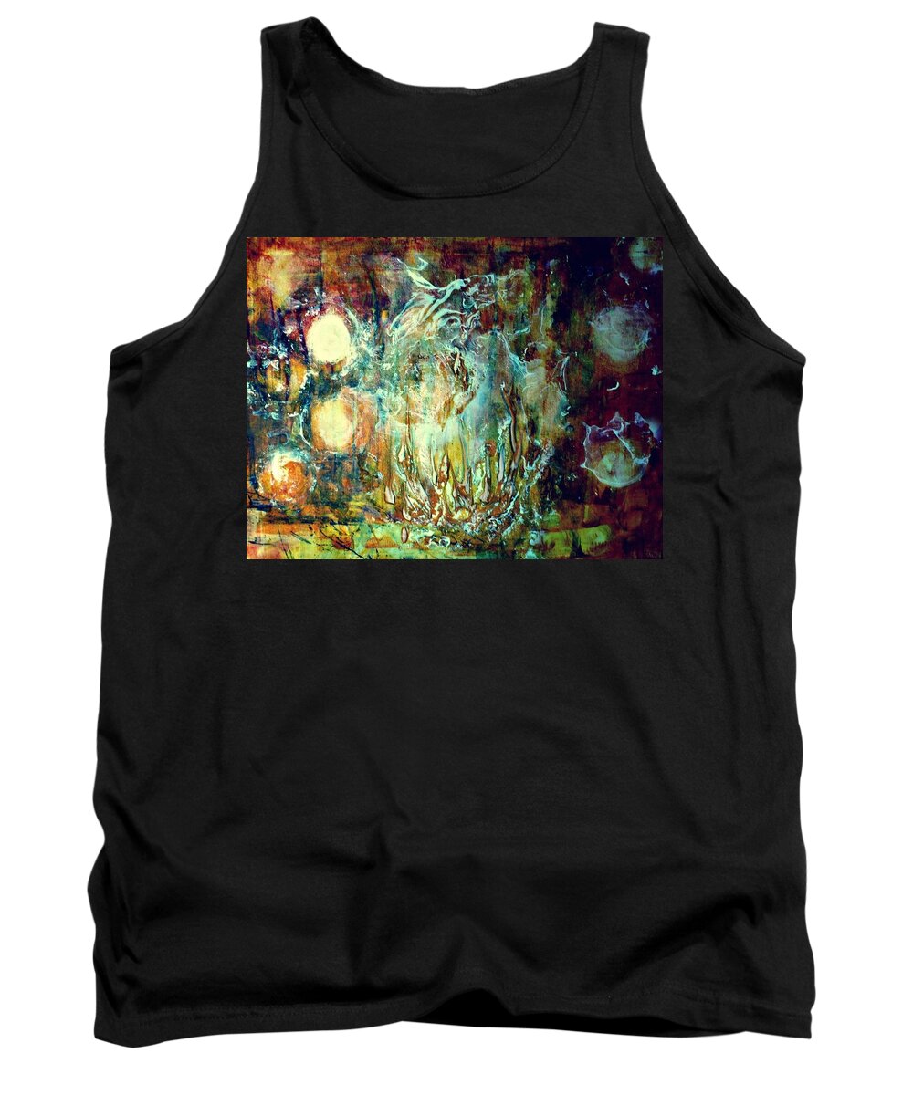 Abstract Tank Top featuring the painting Enchantment by 'REA' Gallery