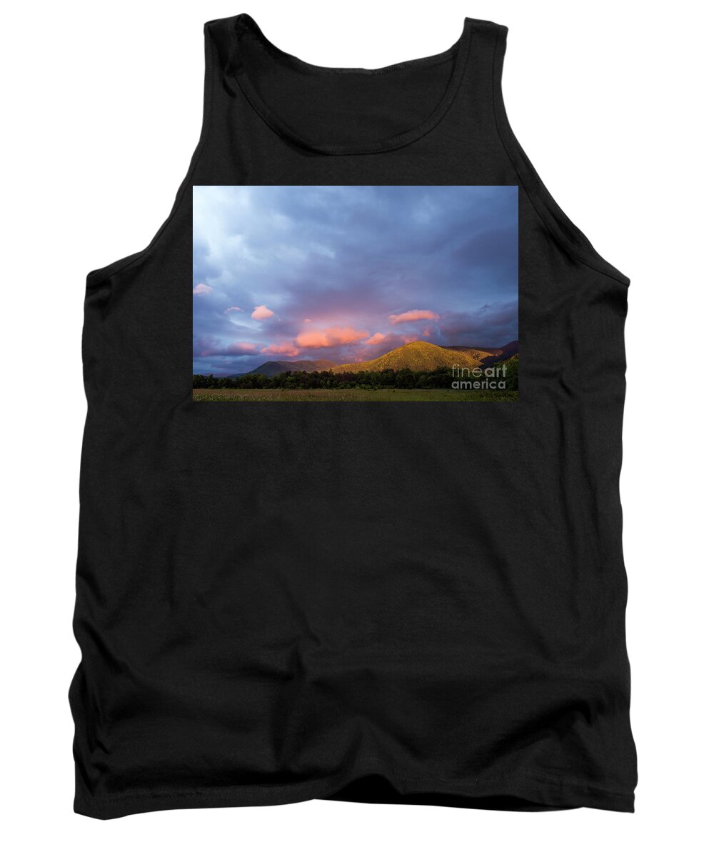 Cades Tank Top featuring the photograph Evening in Cades Cove - D009913 by Daniel Dempster