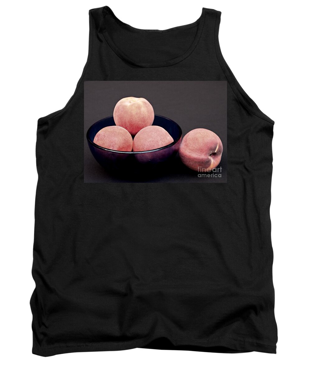 Peach Tank Top featuring the photograph Everything is Just Peachy by Sherry Hallemeier