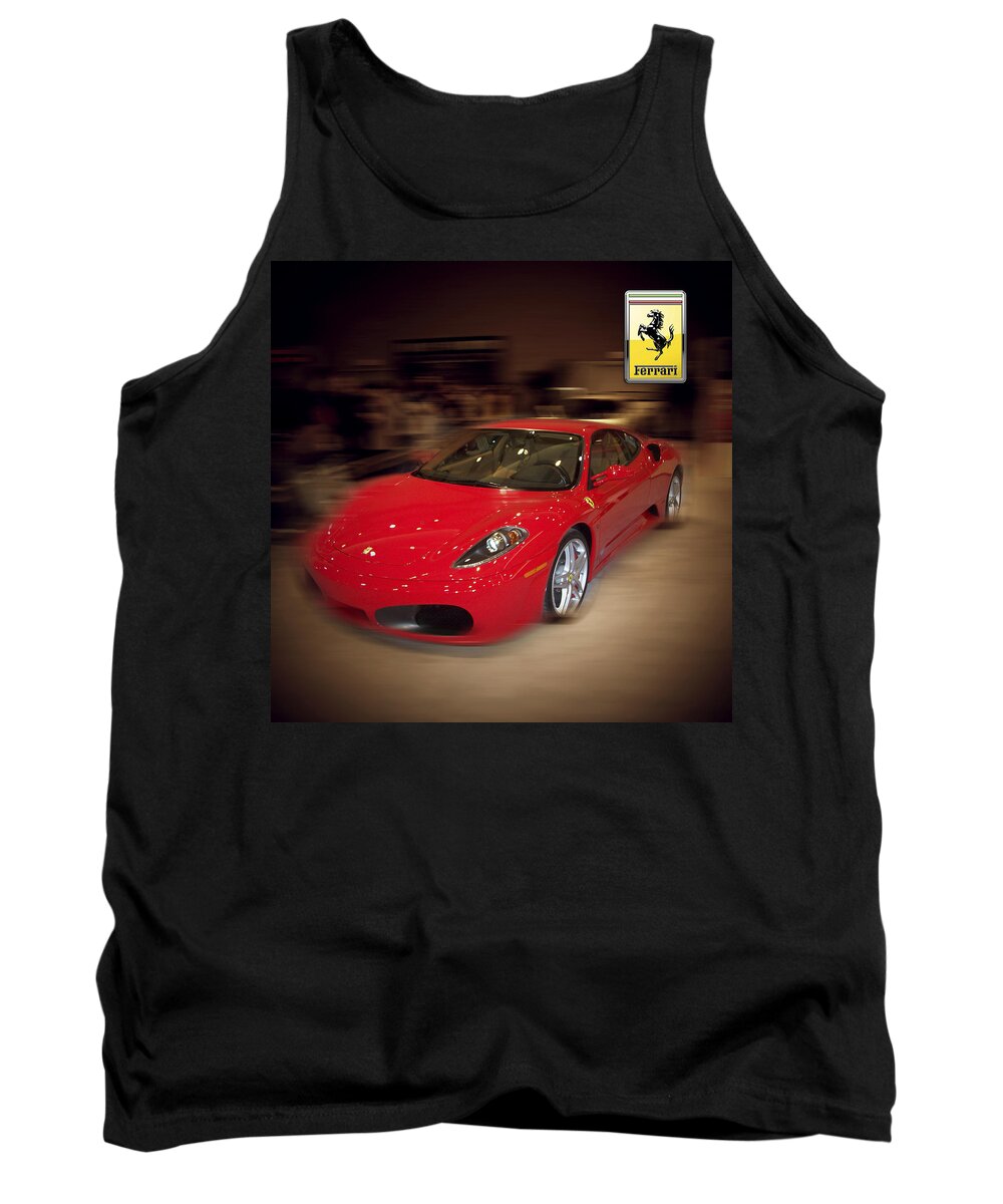 �auto Corner� Collection By Serge Averbukh Tank Top featuring the photograph Ferrari F430 - The Red Beast by Serge Averbukh