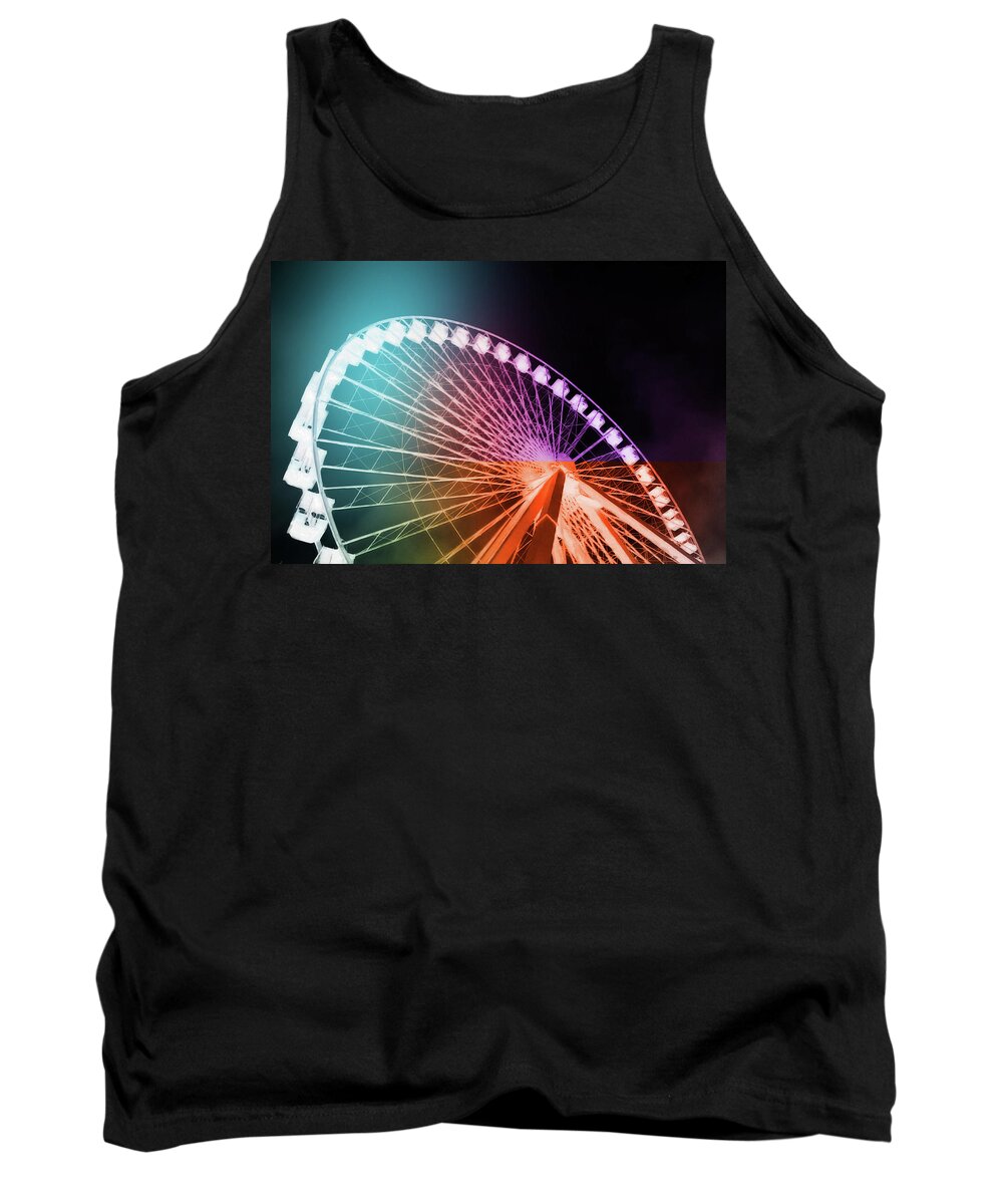 Louvre Tank Top featuring the mixed media Ferris 5 by Priscilla Huber