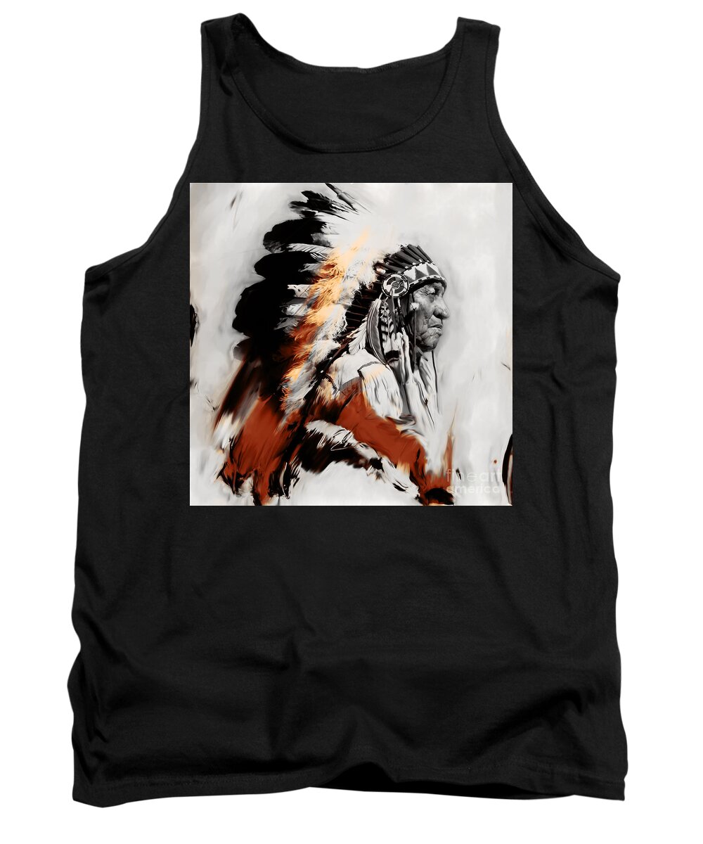 Chief Tank Top featuring the painting First Generation 02a by Gull G