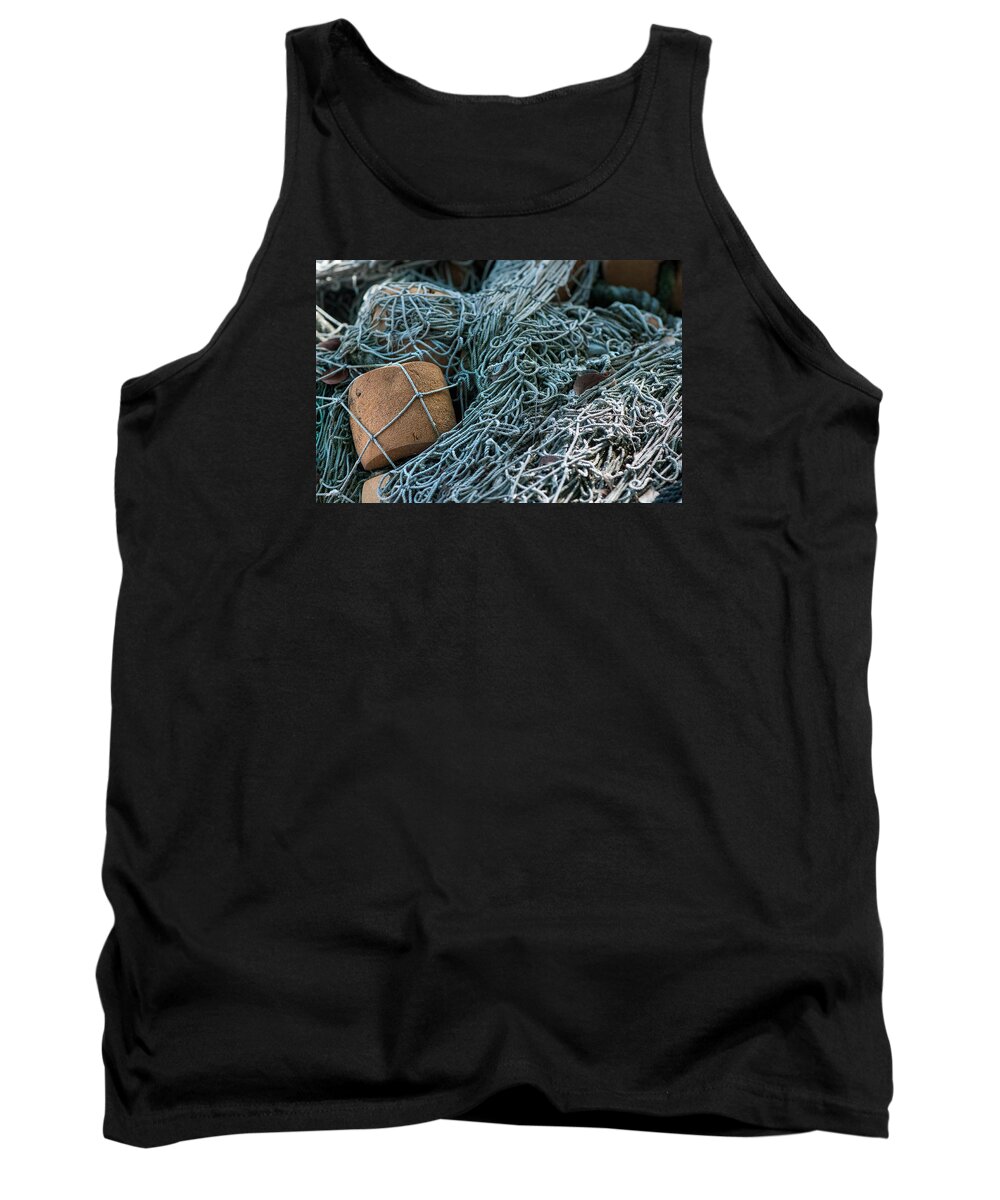 Cord Tank Top featuring the photograph Fishing nets by Brian Green