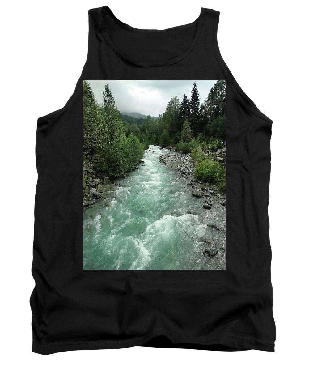 Fitzsimmons Creek Tank Top featuring the photograph Fitzsimmons Creek by David T Wilkinson