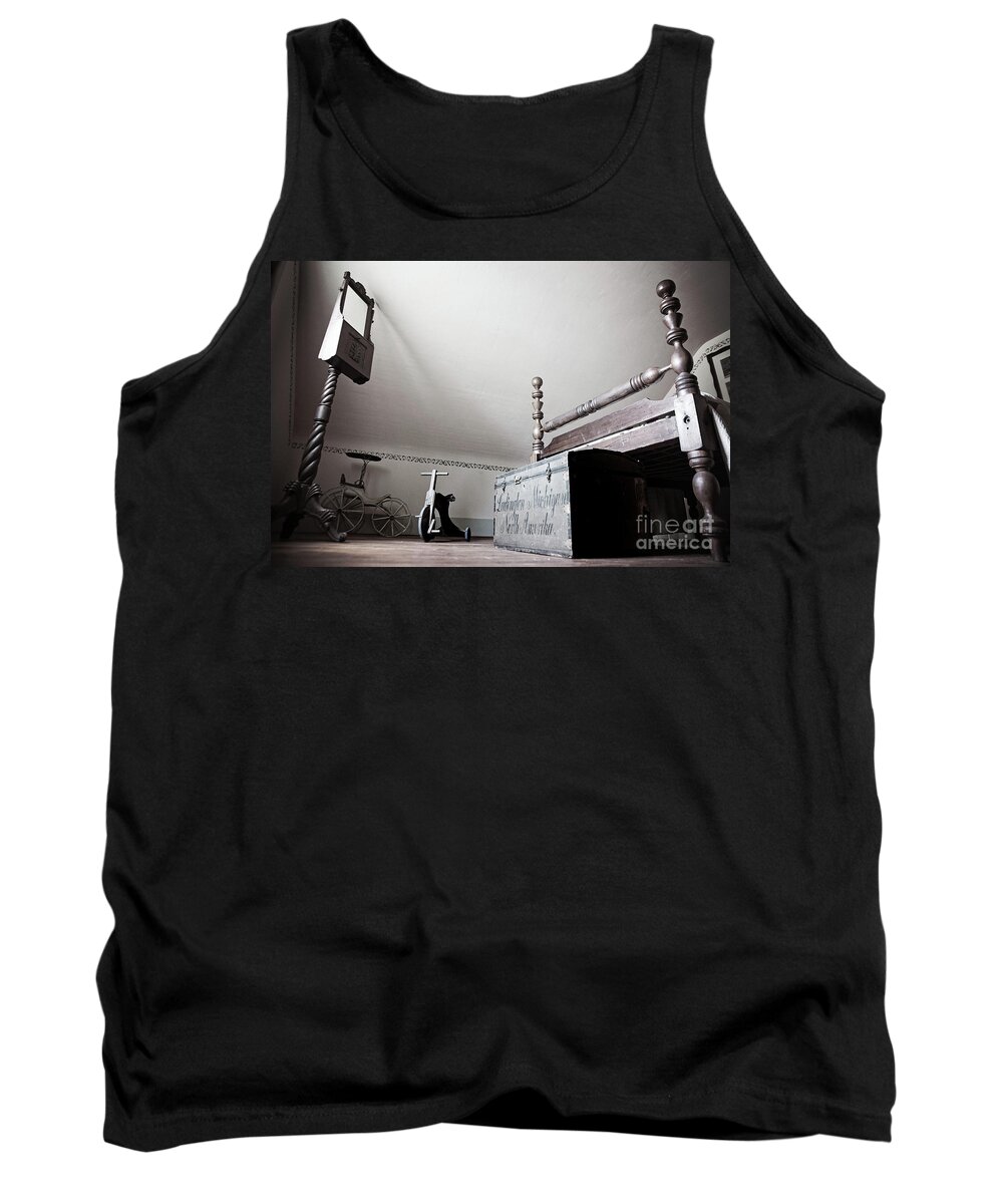 Michigan. Ludington Tank Top featuring the photograph Foot of the Bed by Randall Cogle