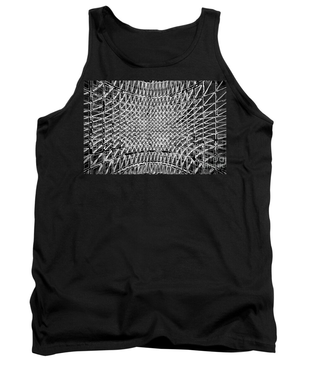 Formart Tank Top featuring the mixed media FormArt 5 Geometry-Design by Eva-Maria Di Bella