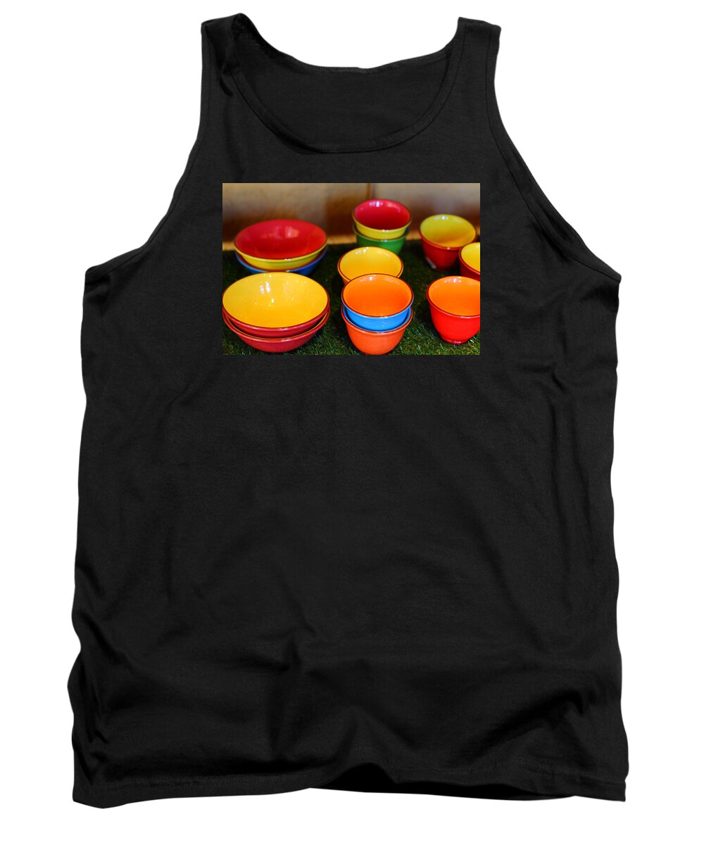 Bowls Tank Top featuring the photograph French Collection by Richard Patmore