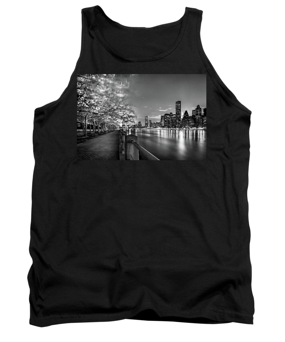 One World Trade Center Tank Top featuring the photograph Front Row Roosevelt Island by Az Jackson