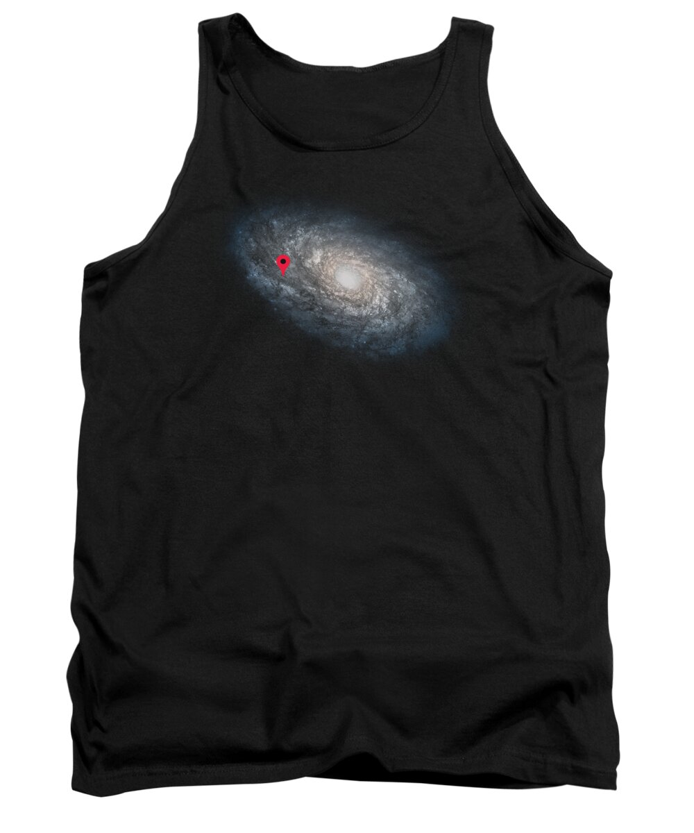Tilt Shift Tank Top featuring the photograph Funny Astronomy Universe Nerd Geek Humor by Philipp Rietz