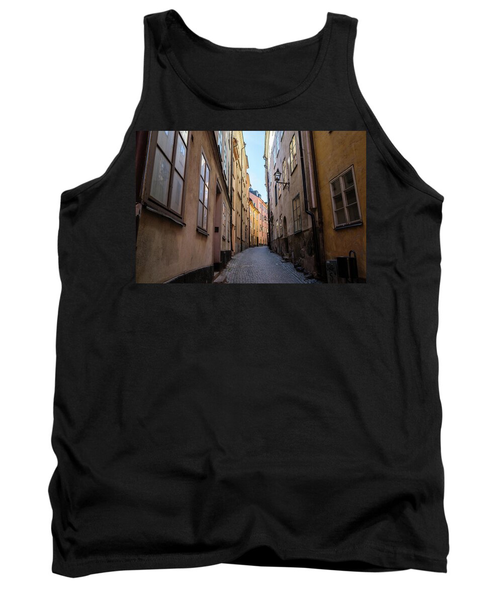 Stockholm Tank Top featuring the photograph Gamla Stan by Nick Barkworth