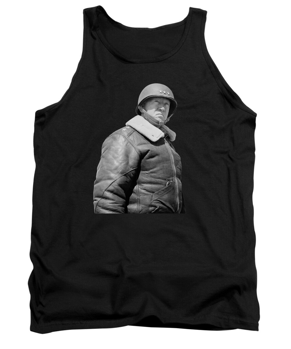 General Patton Tank Top featuring the photograph General George S. Patton by War Is Hell Store