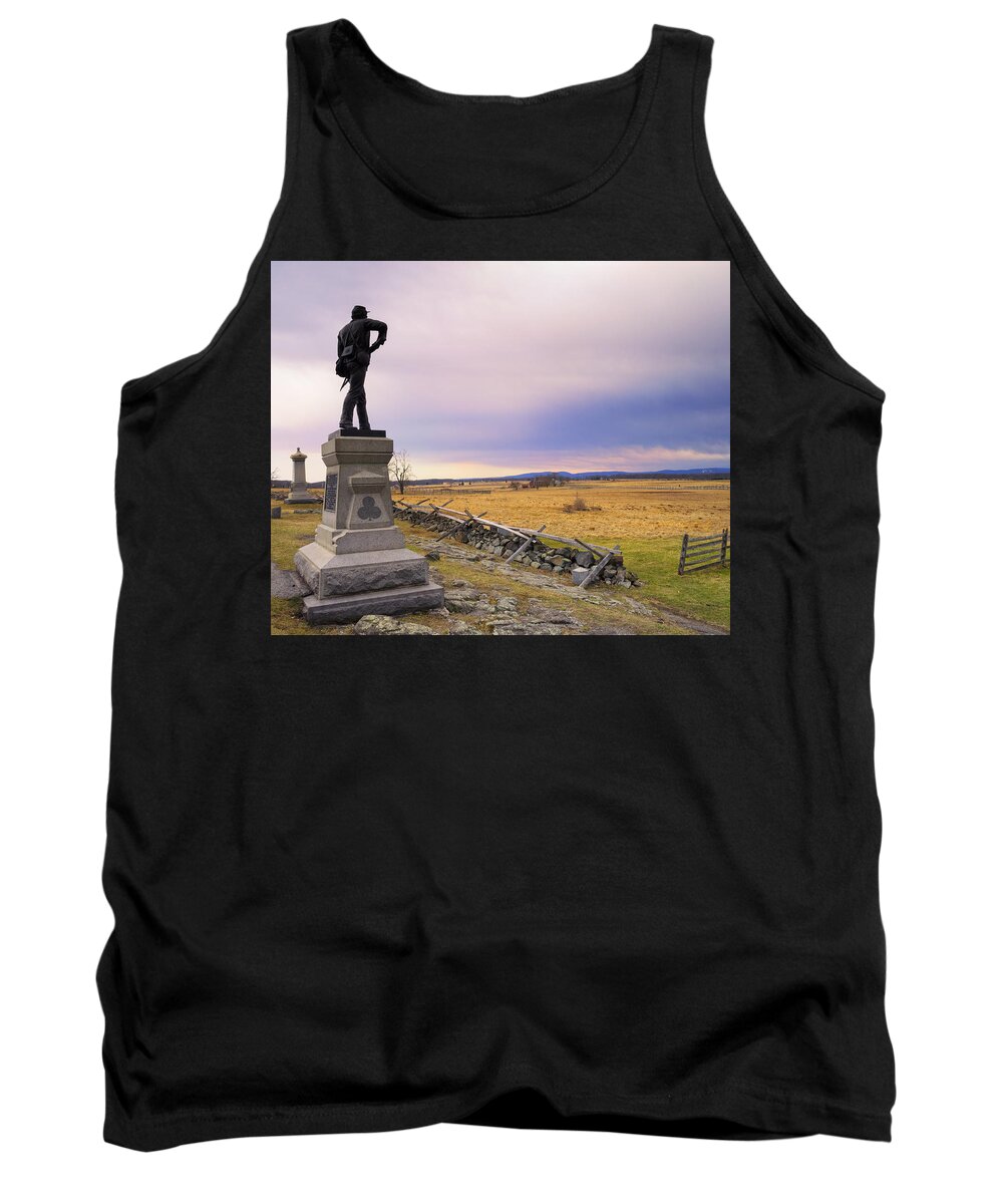 History Tank Top featuring the photograph Gettysburg Monument I by Marianne Campolongo