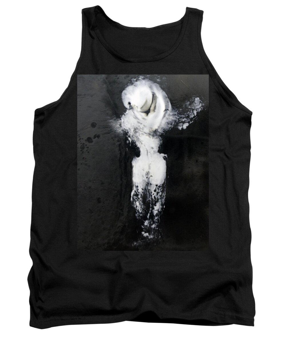 Black Tank Top featuring the painting Ghost by Jennifer Creech