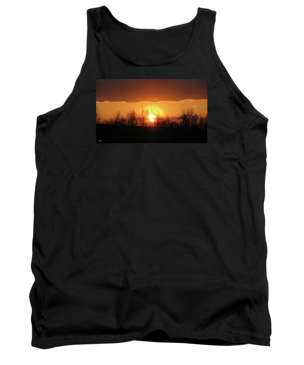Golden Arch Sunset Tank Top featuring the photograph Golden Arch Sunset by Debra   Vatalaro