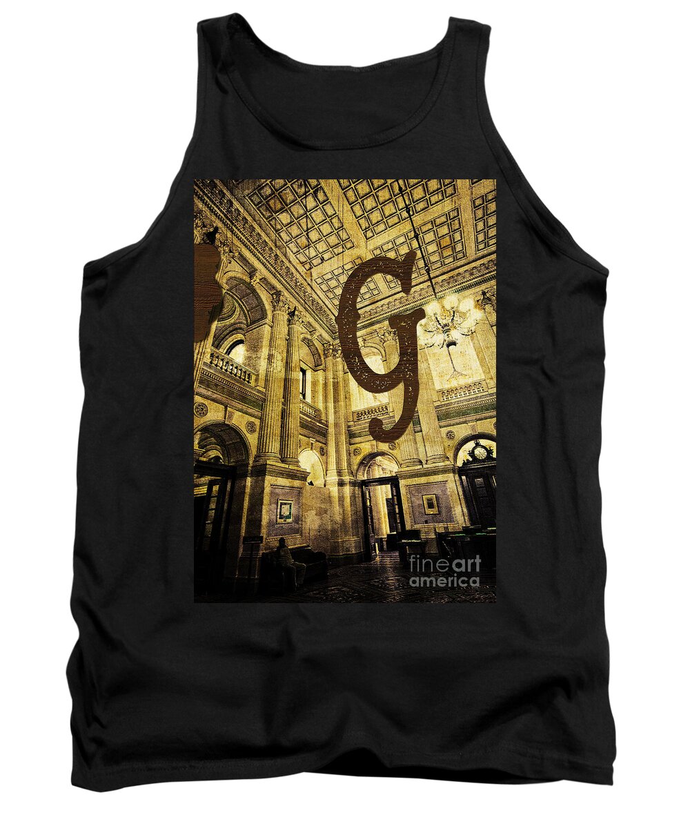 Government Tank Top featuring the photograph Grungy Melbourne Australia Alphabet Series Letter G Government P by Beverly Claire Kaiya