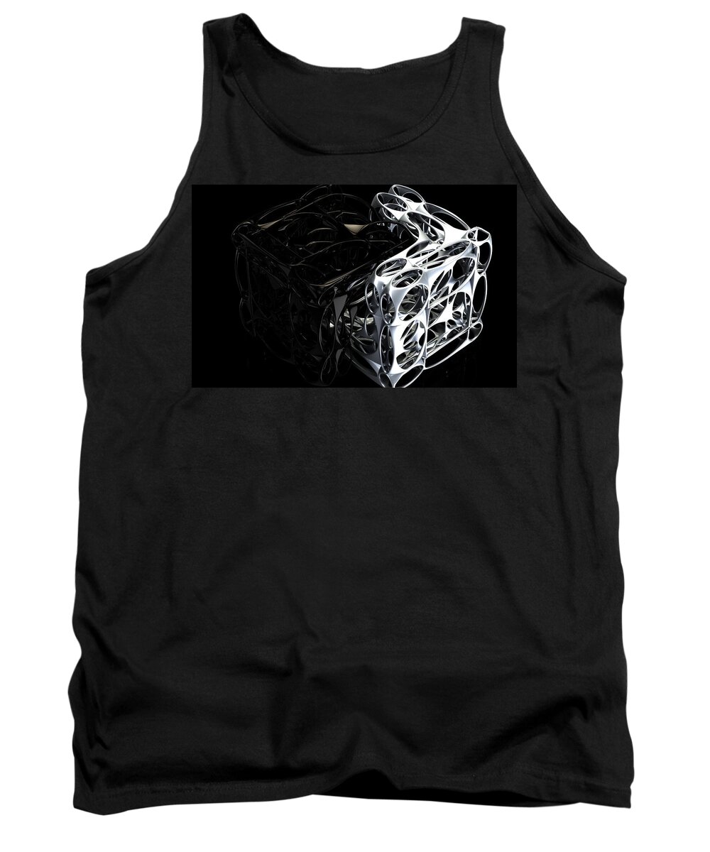 Abstract Tank Top featuring the digital art Harmony by William Ladson