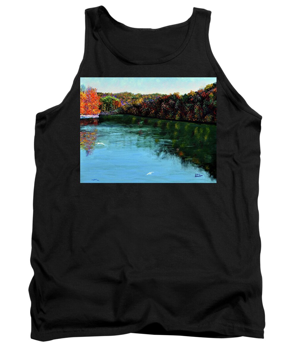 Lake Tank Top featuring the painting Hdemo1 by Stan Hamilton