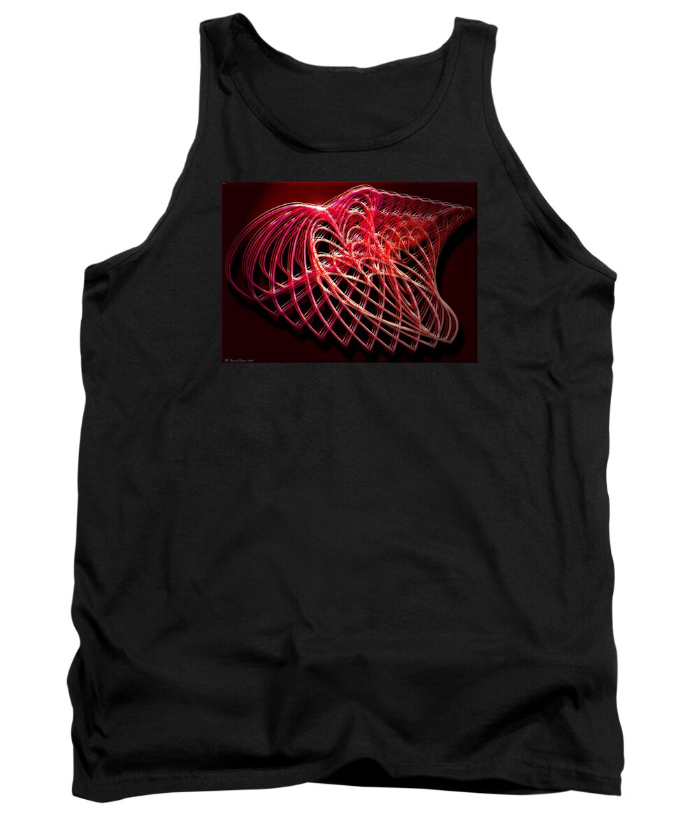 Abstract Tank Top featuring the digital art Heart#2 by ThomasE Jensen