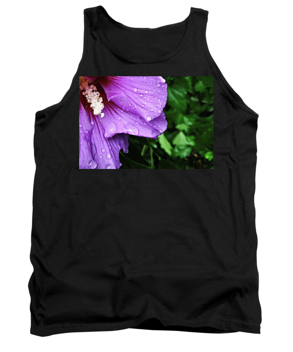 Hibiscus Tank Top featuring the photograph Hibiscus Corner by Robert Knight