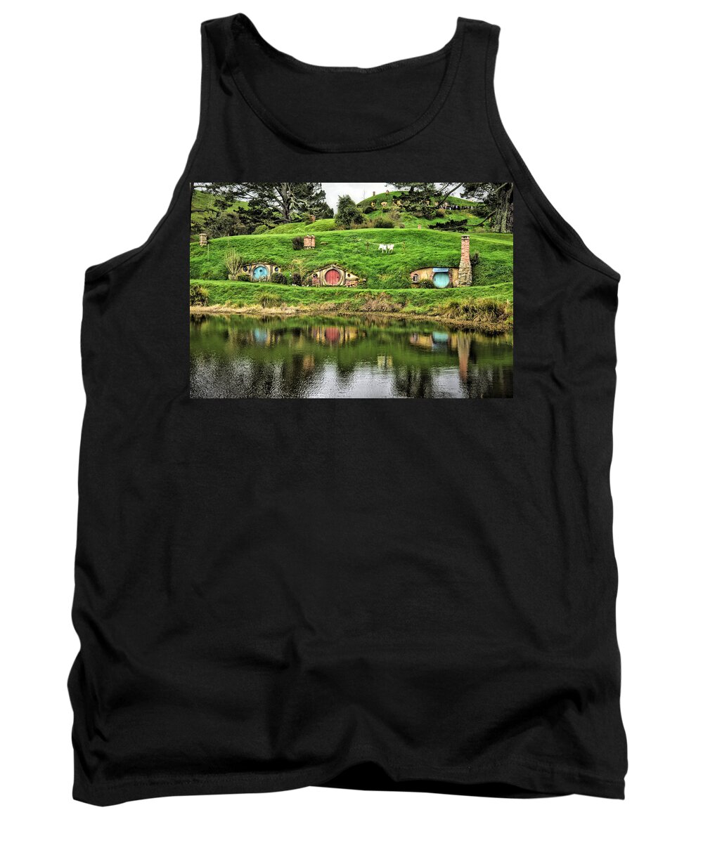 Photograph Tank Top featuring the photograph Hobbit by the Lake by Richard Gehlbach