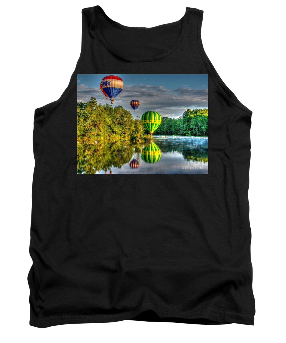 Hot Air Balloons Tank Top featuring the photograph Hot Air Balloons by Steve Brown