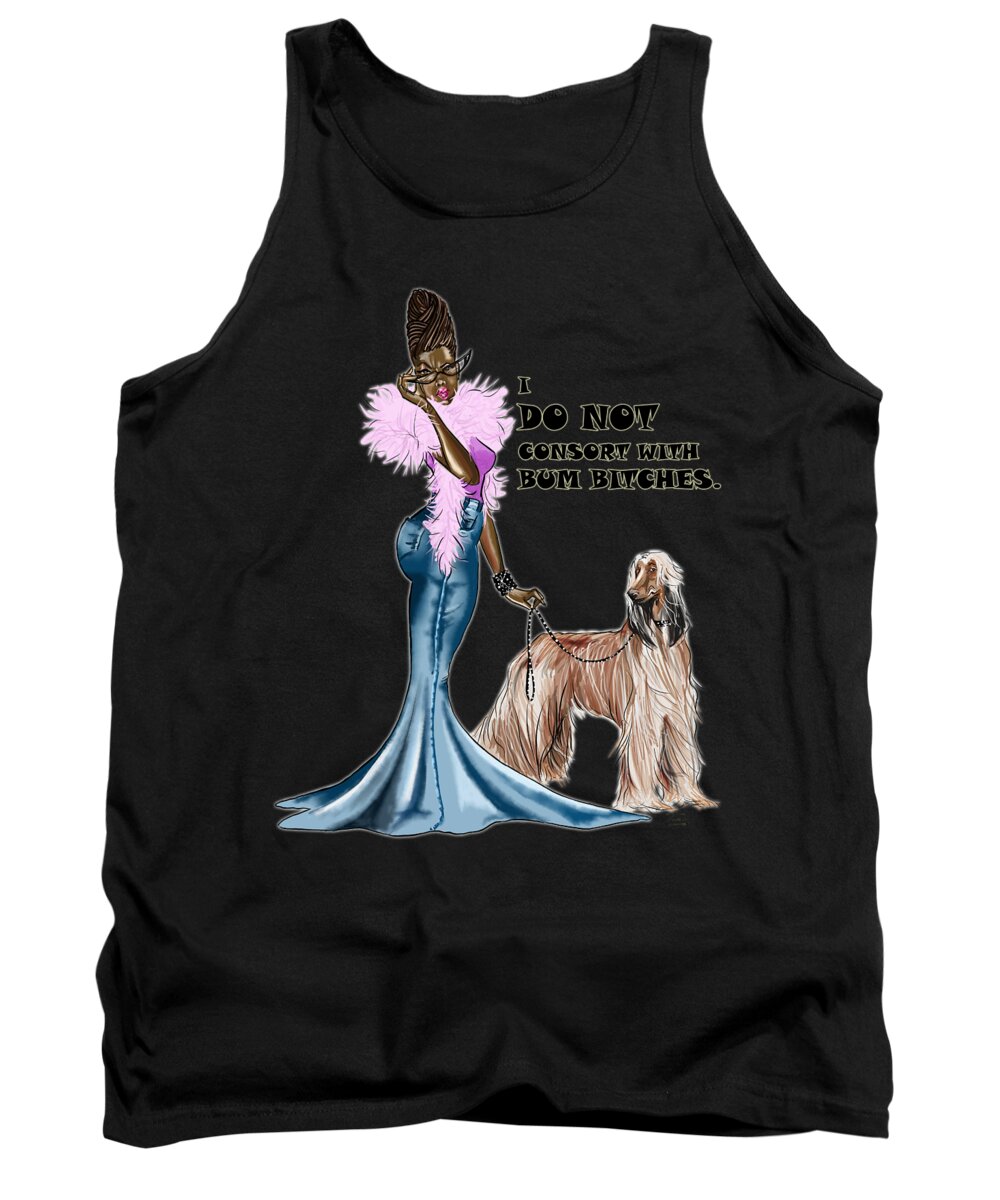 Novelty Tank Top featuring the drawing I Do Not by Terri Meredith
