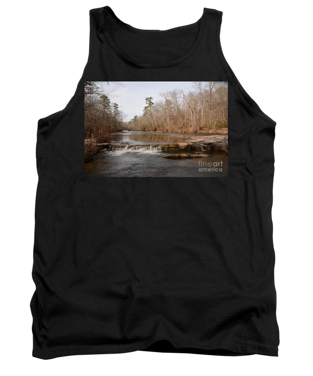 Adrian-deleon Tank Top featuring the photograph I love to go a Wanderin' Yellow River Park -Georgia by Adrian De Leon Art and Photography