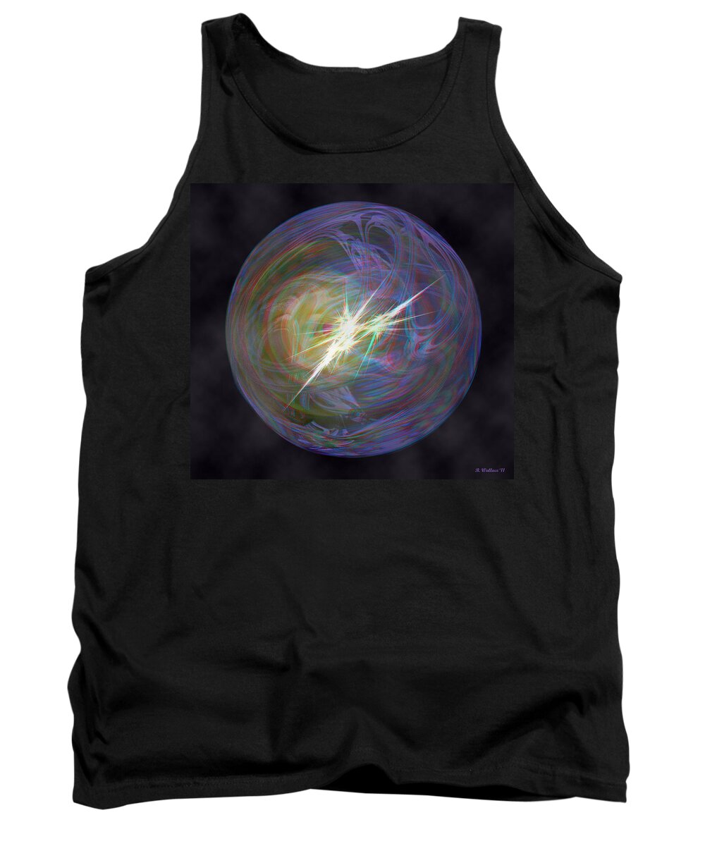 3d Tank Top featuring the photograph In The Beginning - Use Red-Cyan 3D glasses by Brian Wallace