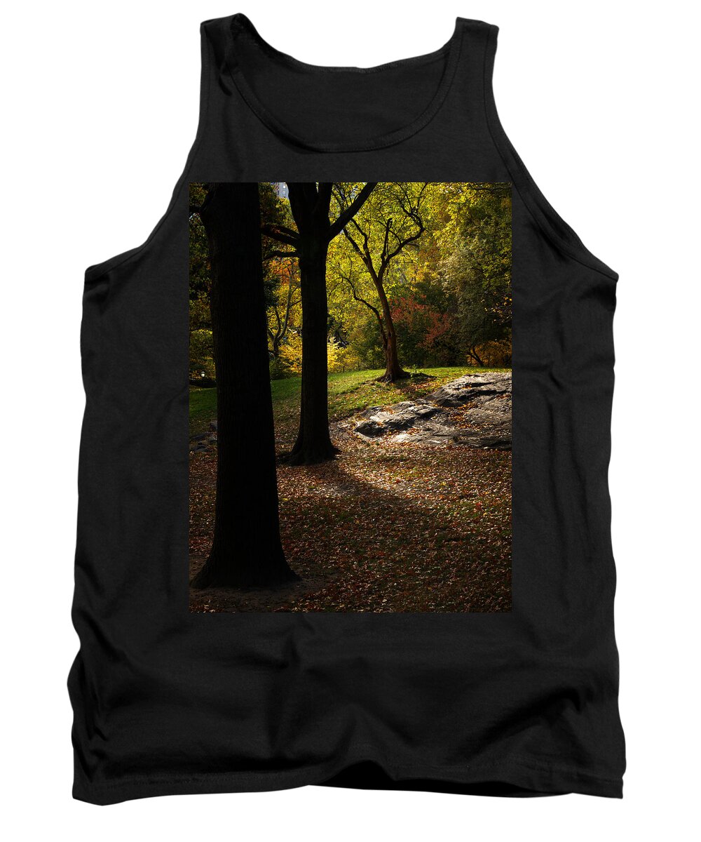 Central Park Tank Top featuring the photograph In The Magical Light by Dorothy Lee