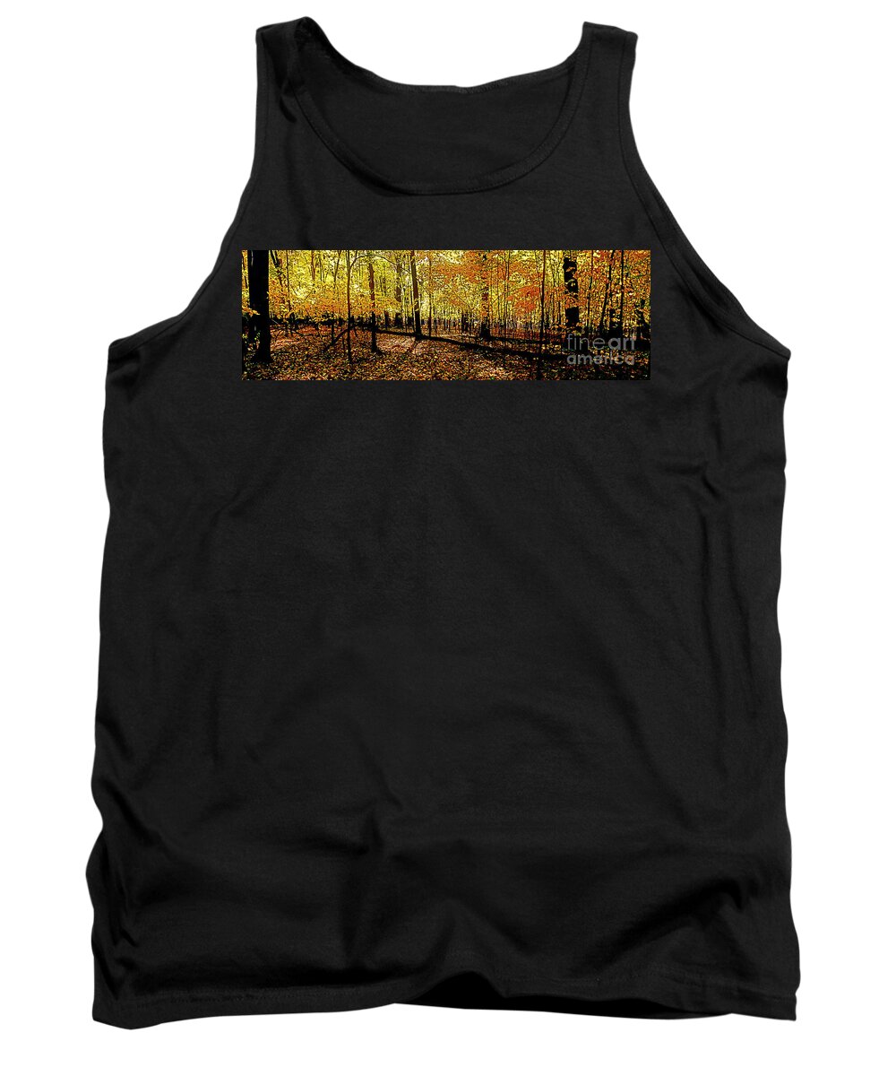 Woods Tank Top featuring the photograph In The The Woods, Fall by Tom Jelen