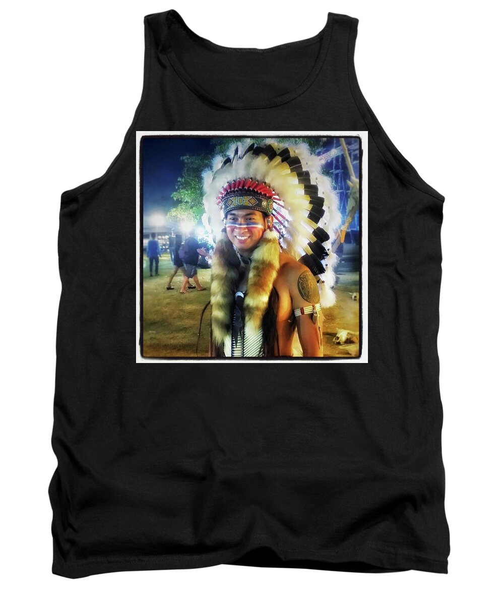 Thailife Tank Top featuring the photograph Indians Invade Thailand. Cowboys Too by Mr Photojimsf
