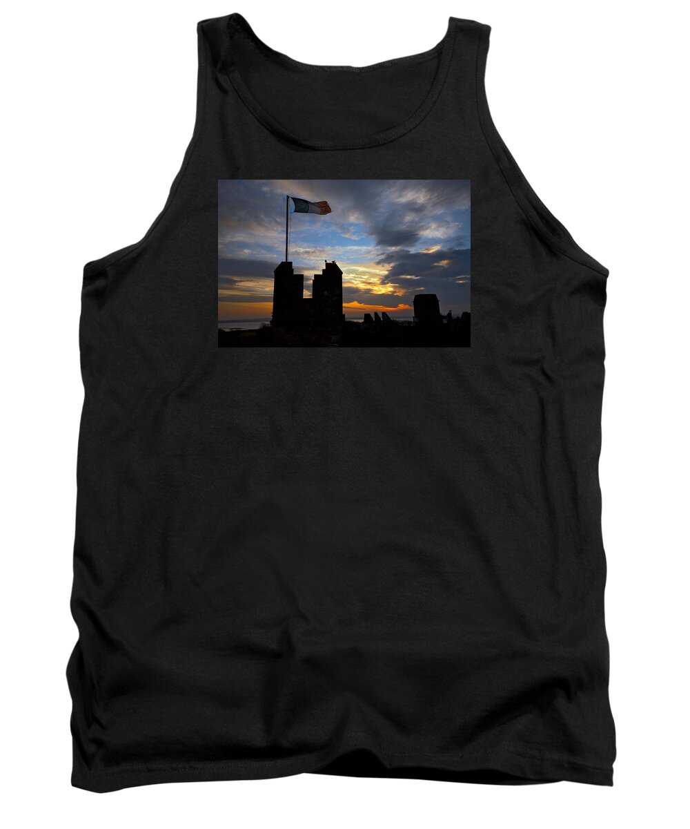 Lawrence Tank Top featuring the photograph Irish Sunset Over Ramparts 2 by Lawrence Boothby