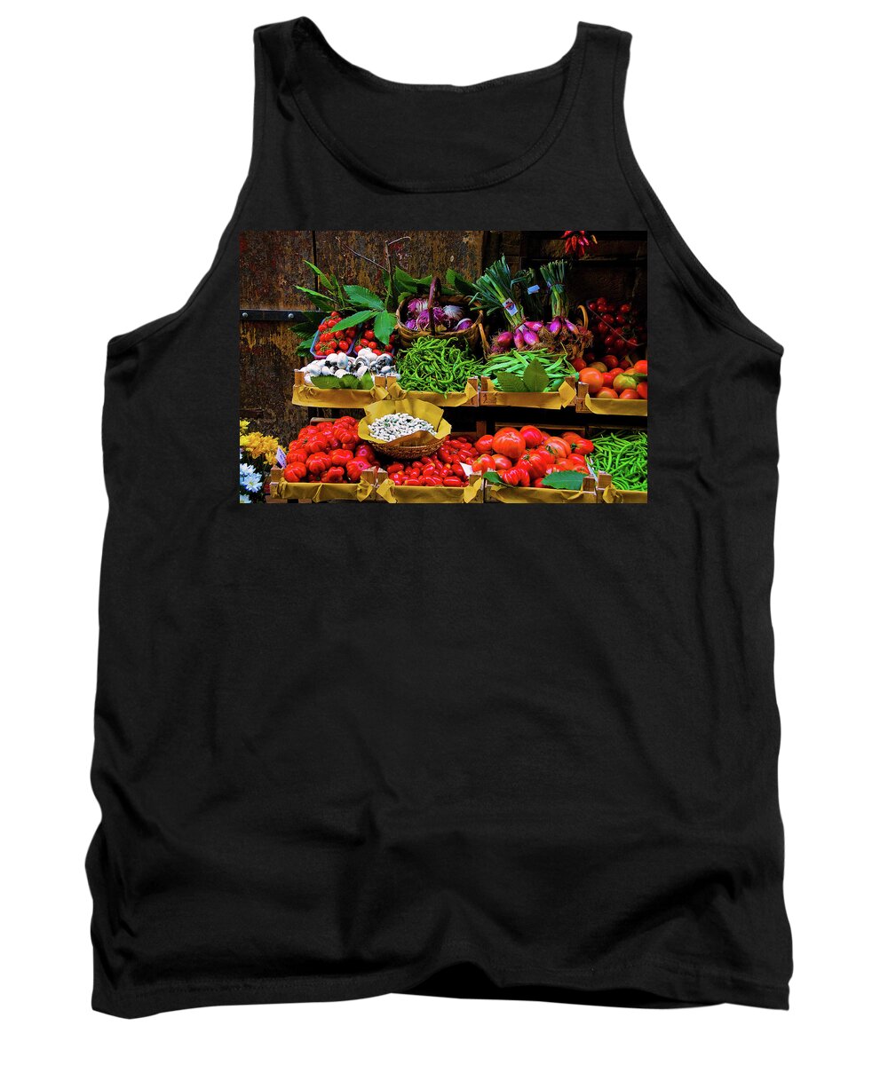 Fruits Photographs Tank Top featuring the photograph Italian Vegetables by Harry Spitz