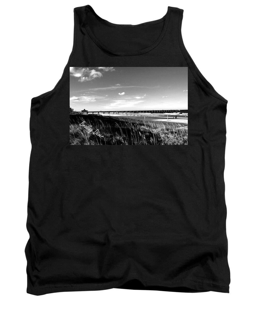 Beach Tank Top featuring the photograph Jacksonville Beach Pier by Bradley Dever