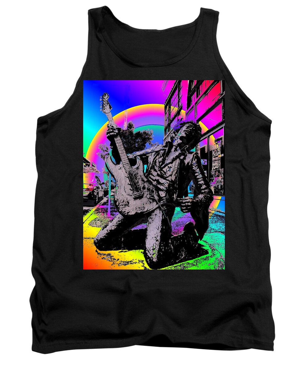 Seattle Tank Top featuring the photograph Jimi Hendrix by Tim Allen