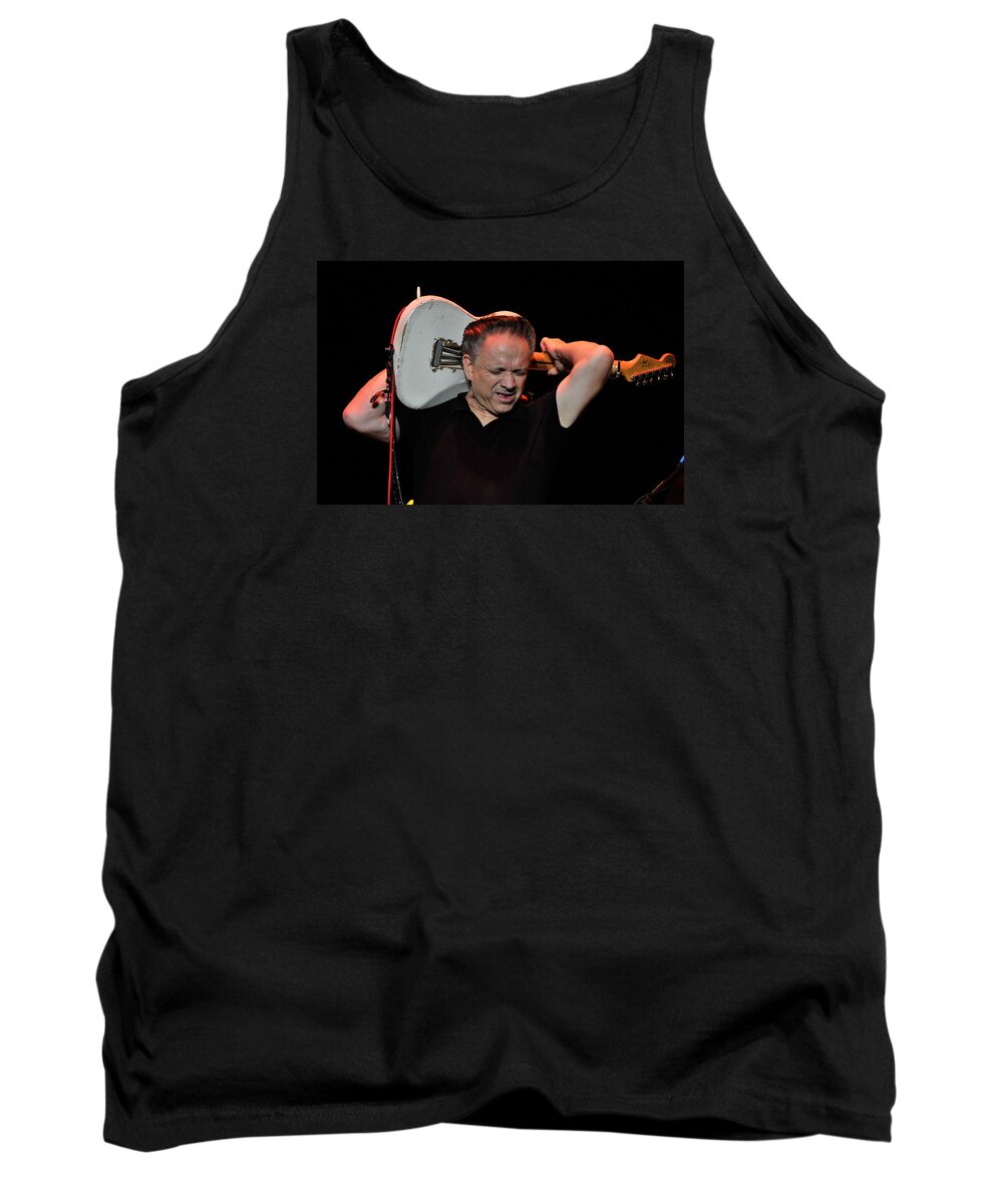 Jimmy Vaughan Tank Top featuring the photograph Jimmy Vaughan Entertains with Guitar by Ginger Wakem