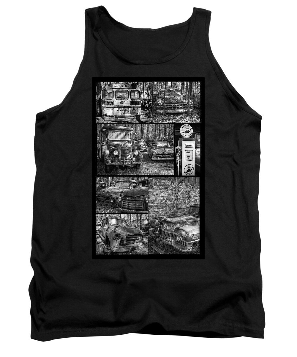 Cars Tank Top featuring the photograph Junk Yard Cars by Matthew Pace