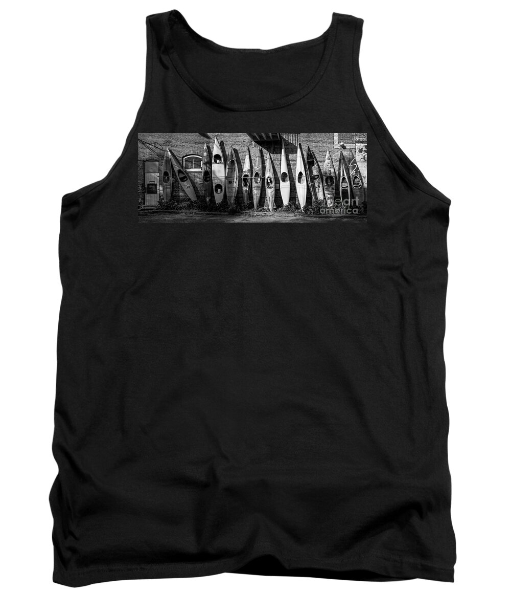 Kayaks And Canoes Tank Top featuring the photograph Kayaks and Canoes by Imagery by Charly