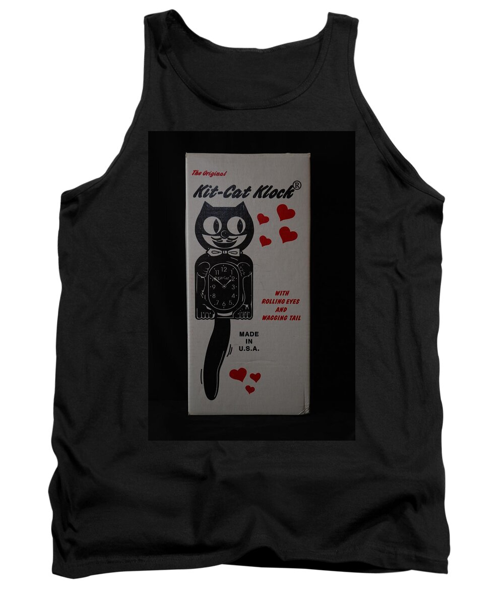 Face Tank Top featuring the photograph Kit Cat Klock by Rob Hans
