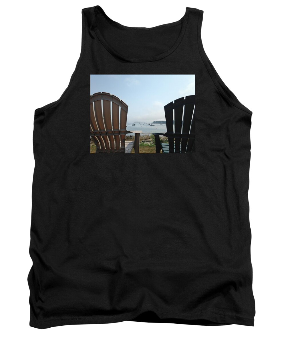 Maine Tank Top featuring the digital art Laid back by Olivier Calas