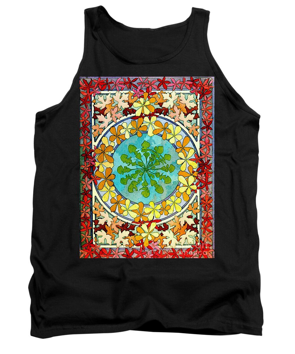 Leaf Motif 1901 Tank Top featuring the photograph Leaf Motif 1901 by Padre Art