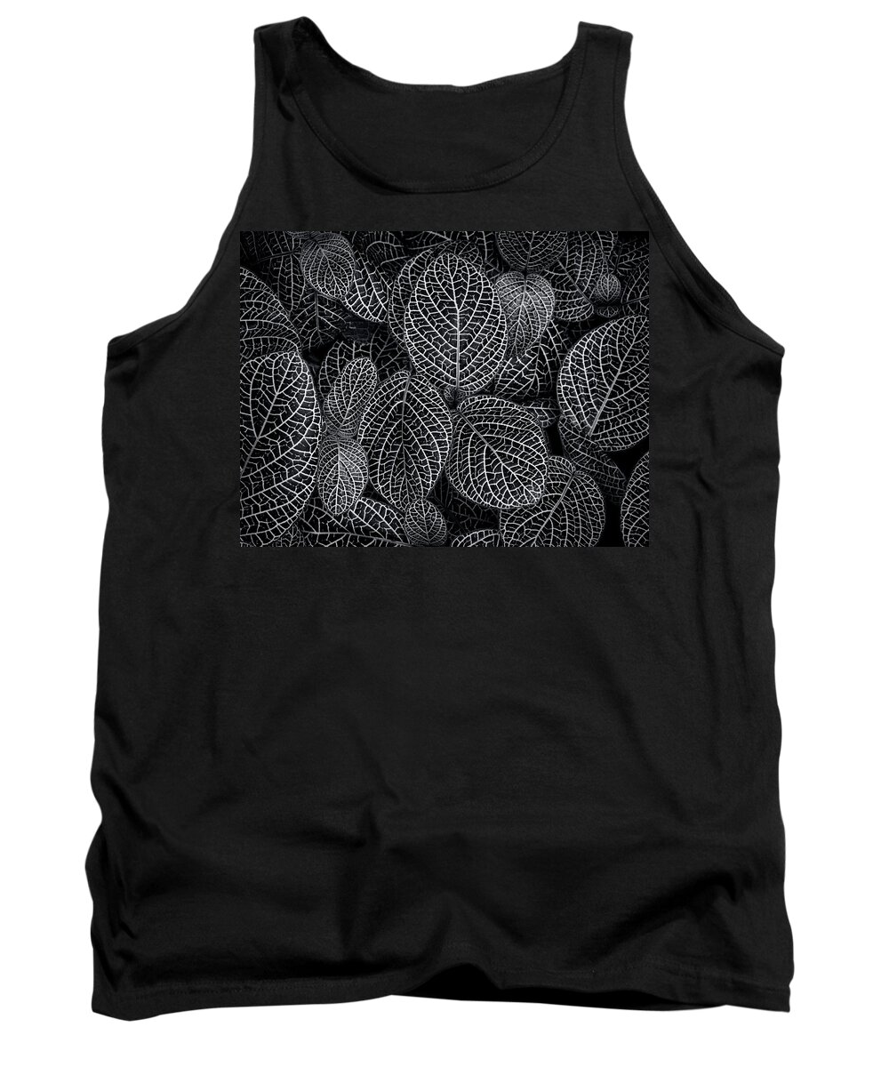 Leafy Tank Top featuring the photograph Leaf Pattern by Wayne Sherriff
