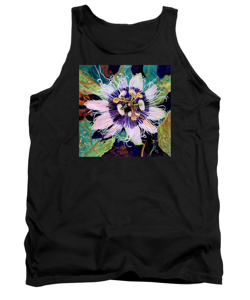 Lilikoi Tank Top featuring the painting Lilikoi by Marionette Taboniar