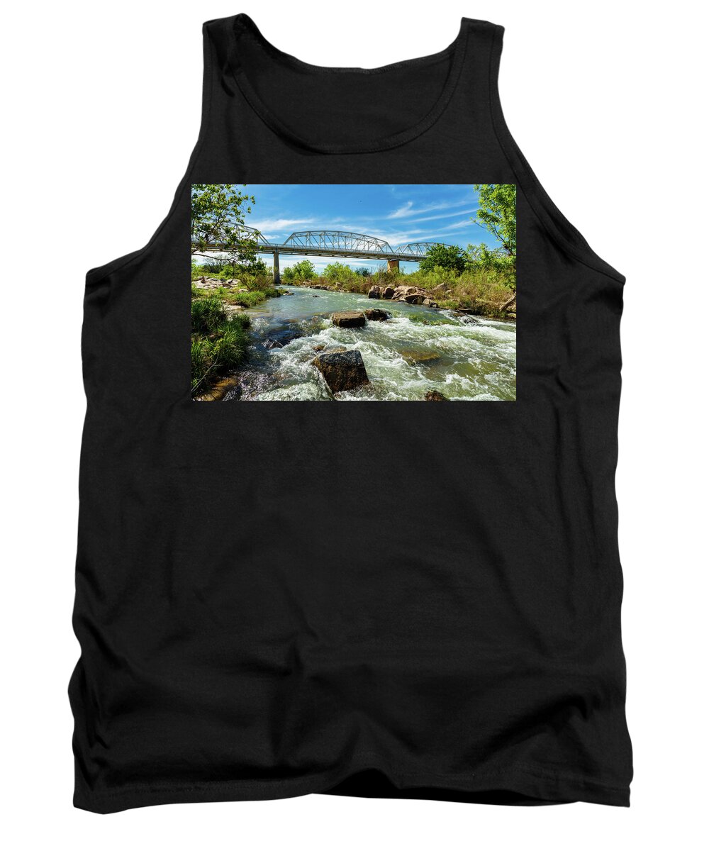 Highway 71 Tank Top featuring the photograph Llano River by Raul Rodriguez