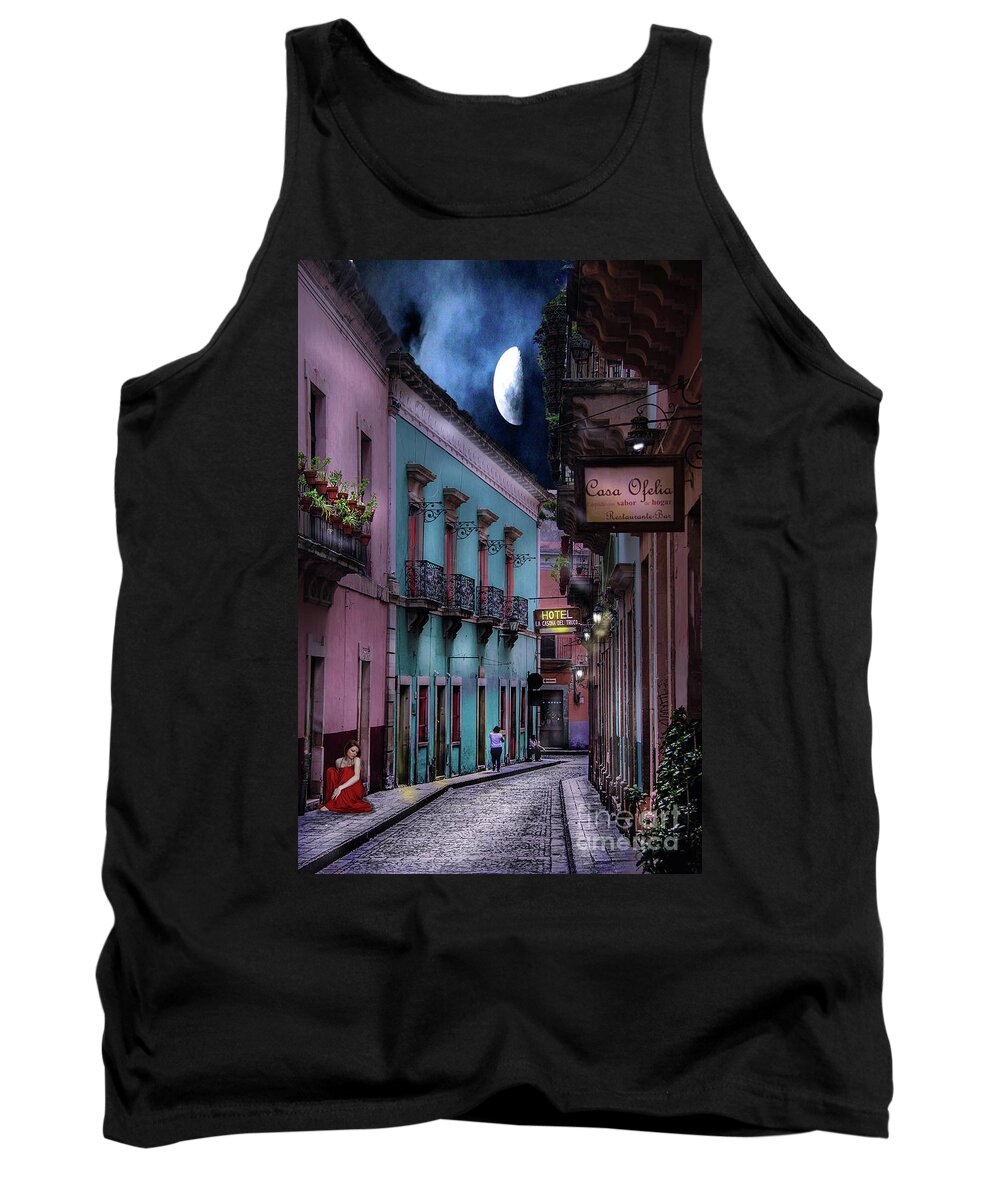 Empty Street Tank Top featuring the photograph Lonely Street by Barry Weiss