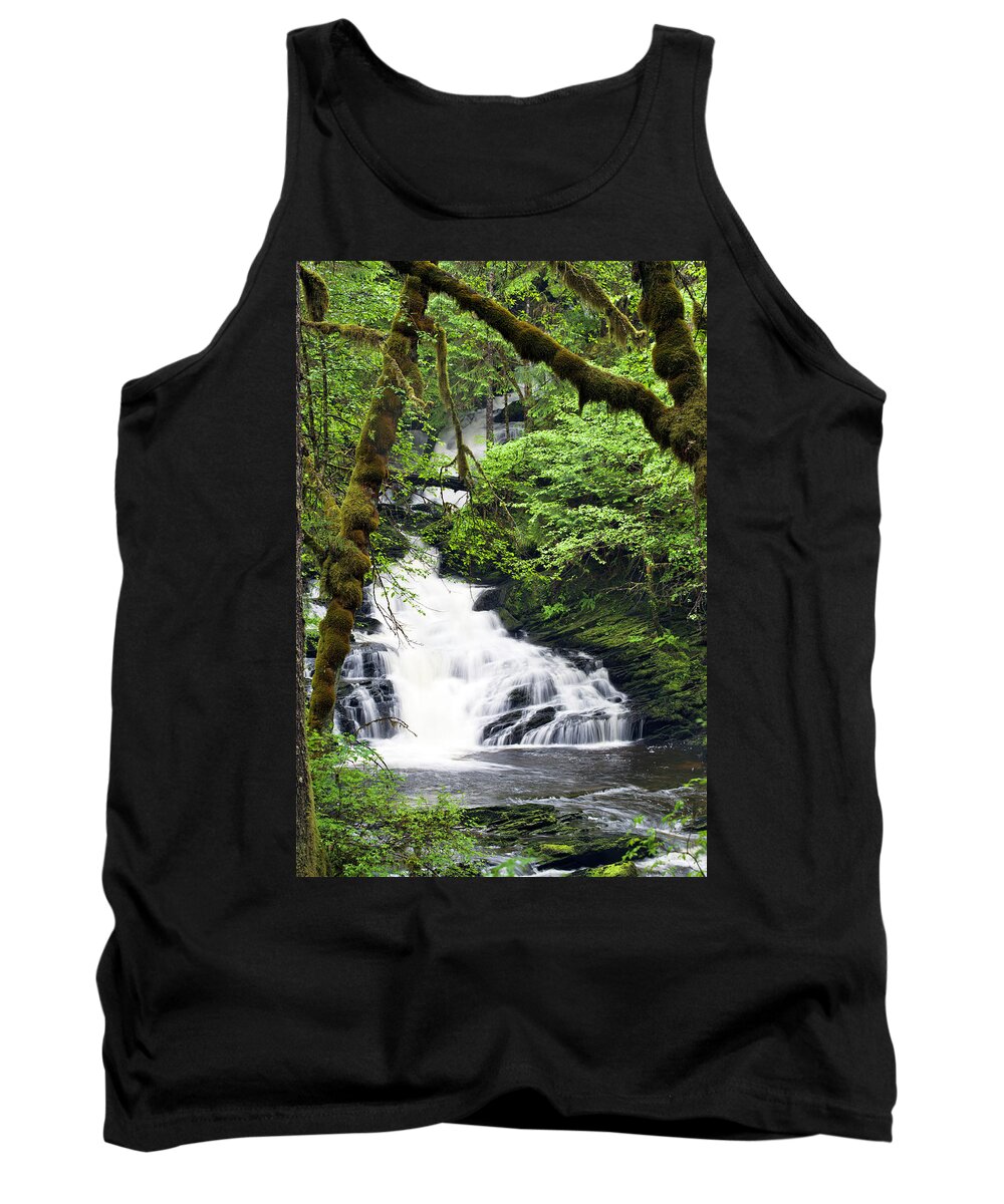Lunch Creek Tank Top featuring the photograph Lower Lunch Creek Falls by Paul Riedinger