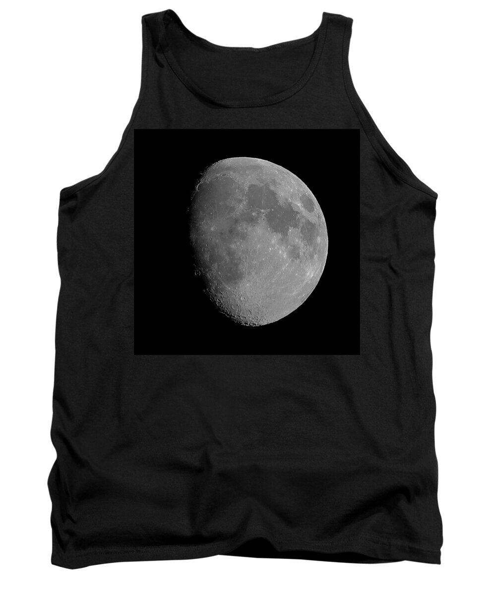 Moon Tank Top featuring the photograph Lunarcy Over Cape Cod Canal by Lori Lafargue