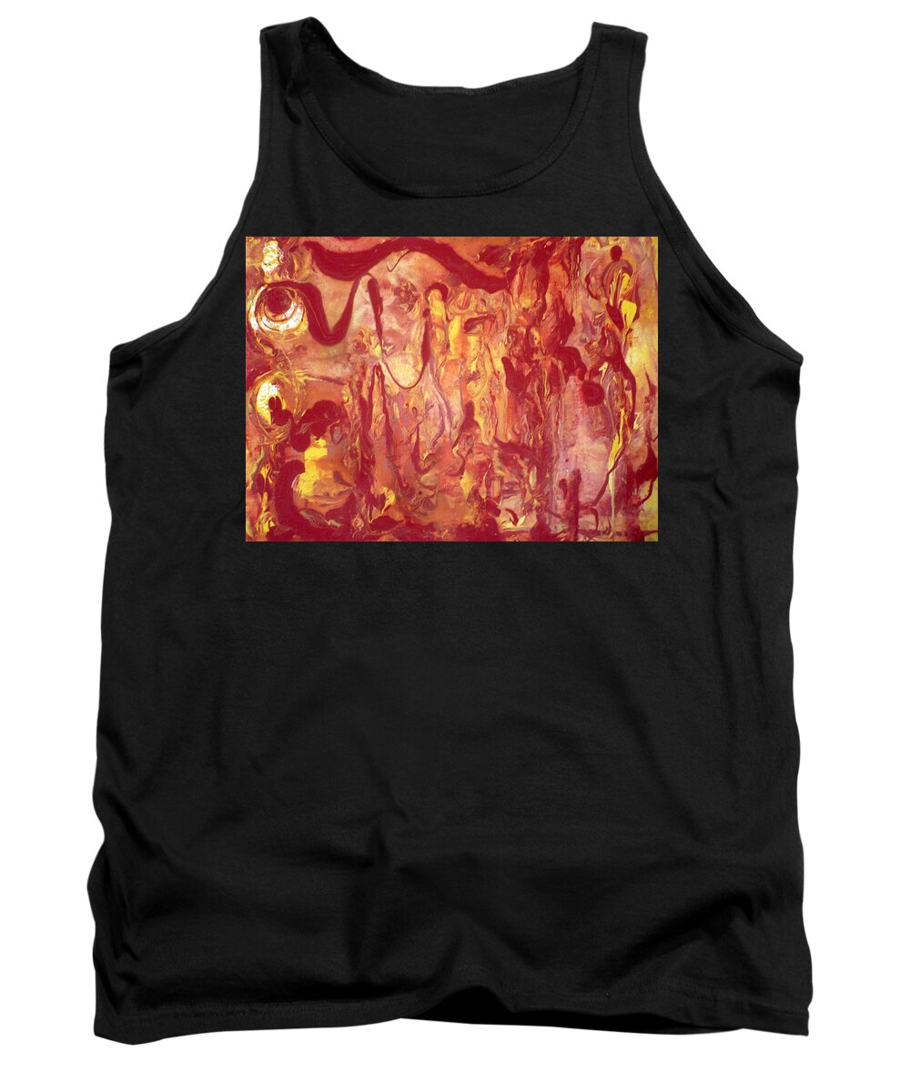 Female Tank Top featuring the painting Manifestation by 'REA' Gallery