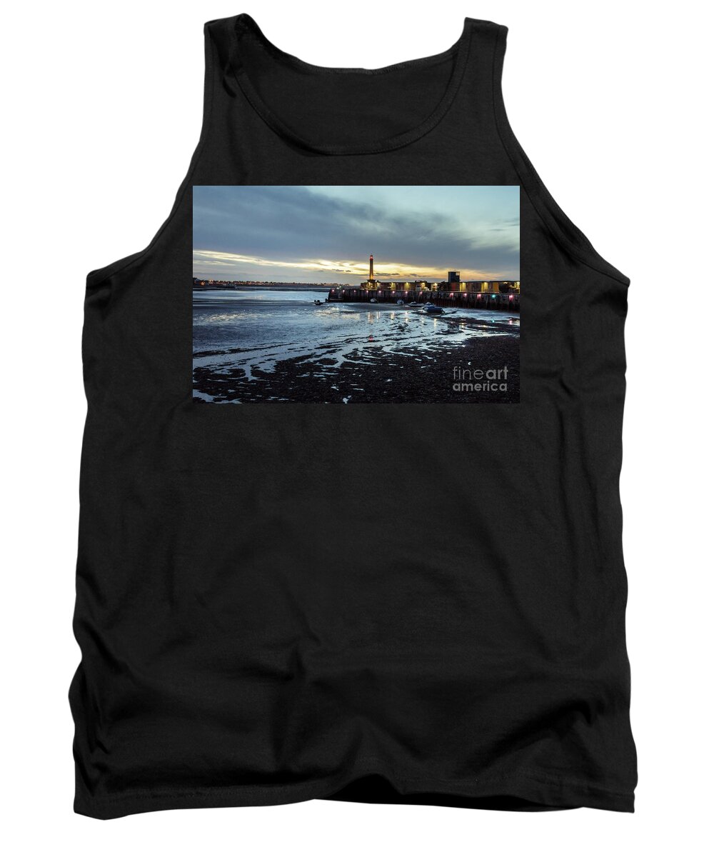  Beach Tank Top featuring the photograph Margate Harbour in Winter by Perry Rodriguez