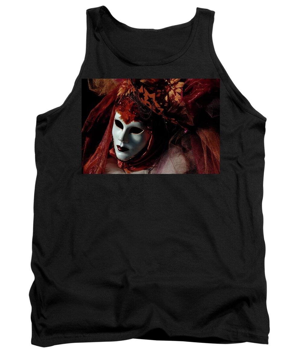 Mask Tank Top featuring the photograph Mask by Livio Ferrari